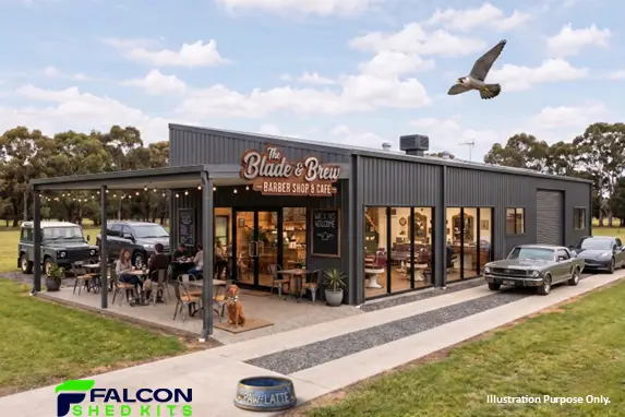 Falcon Shed Kits Skillion + Awning