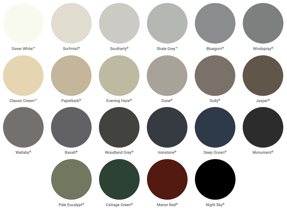 Colorbond® Colours