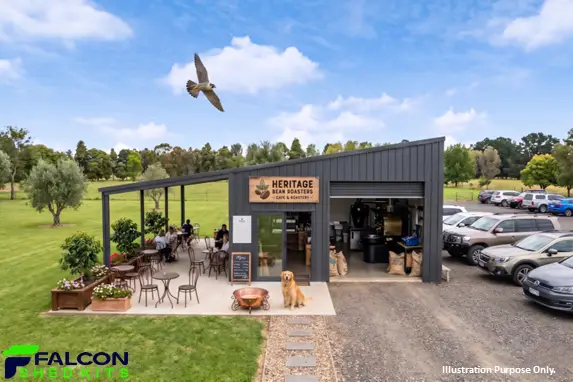 Falcon Shed Kits Skillion with Open LeanTo
