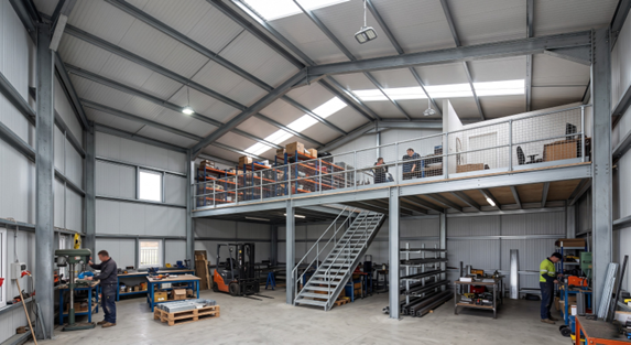 Mezzanine with Centre Steps