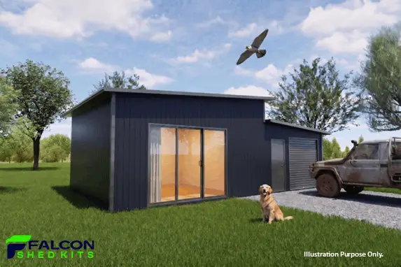 Falcon Shed Kits Skillion with LeanTo