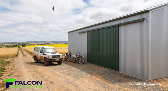 Sliding Door in Shed Side Wall