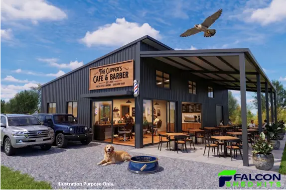 Falcon Shed Kits Double Sided Skillion Style
