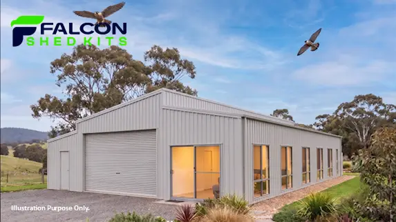 Falcon Double Skillion Offset Shale Grey