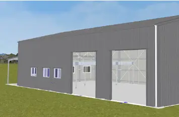 Falcon Workshop with Mezzanine Side